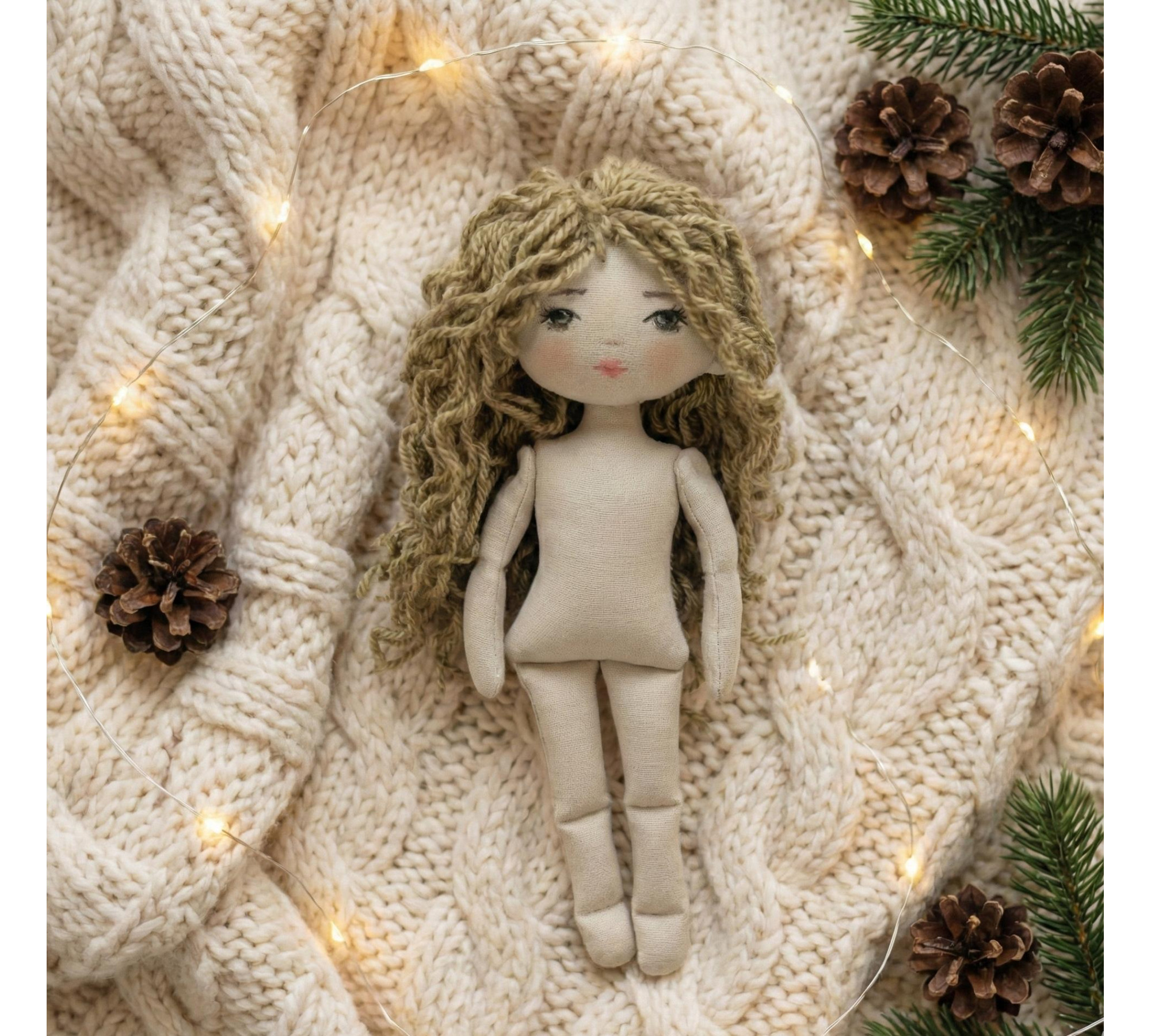 Travel Dollhouse Sewing Pattern PDF – Soft Case with Doll, Outfits and Dog