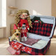 Travel Dollhouse Sewing Pattern PDF – Soft Case with Doll, Outfits and Dog