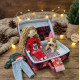 Travel Dollhouse Sewing Pattern PDF – Soft Case with Doll, Outfits and Dog