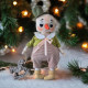 Christmas Snowman Sewing Pattern: 10 Inch Fabric Doll PDF