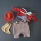 Christmas Snowman Sewing Pattern: 10 Inch Fabric Doll PDF
