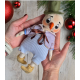 Christmas Snowman Sewing Pattern: 10 Inch Fabric Doll PDF