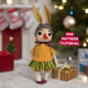 Snowgirl Sewing Pattern: 10 Inch Christmas Doll PDF