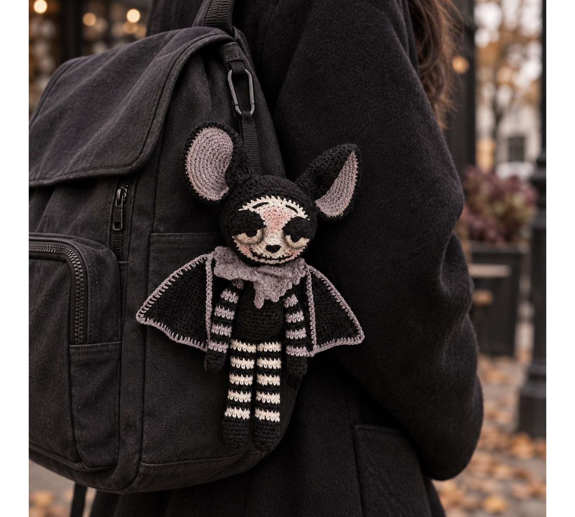 Halloween Bat Crochet Pattern PDF – 8.7 Inch Amigurumi Bat