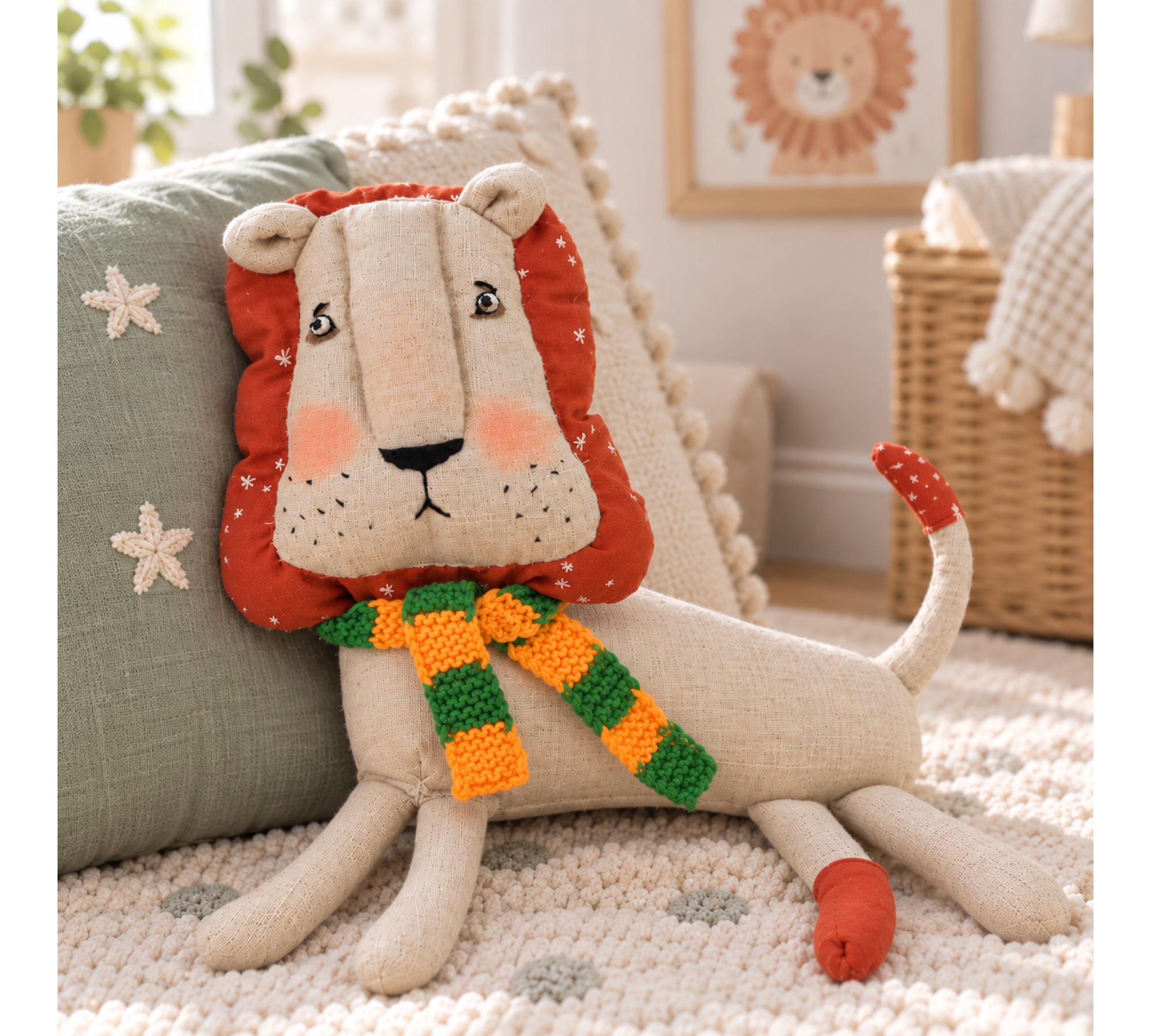 Lion Sewing Pattern PDF – 12 Inch Stuffed Animal Toy Lion Sewing Pattern PDF – 12 Inch Stuffed Animal Toy