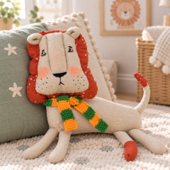 Lion Sewing Pattern PDF – 12 Inch Stuffed Animal Toy Lion Sewing Pattern PDF – 12 Inch Stuffed Animal Toy