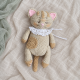 Crochet Amigurumi Cat Pattern PDF – Sleepy Kitten with Basket and Blanket