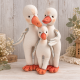 Christmas Goose Sewing Pattern PDF – Goose Family with Elf Clothes