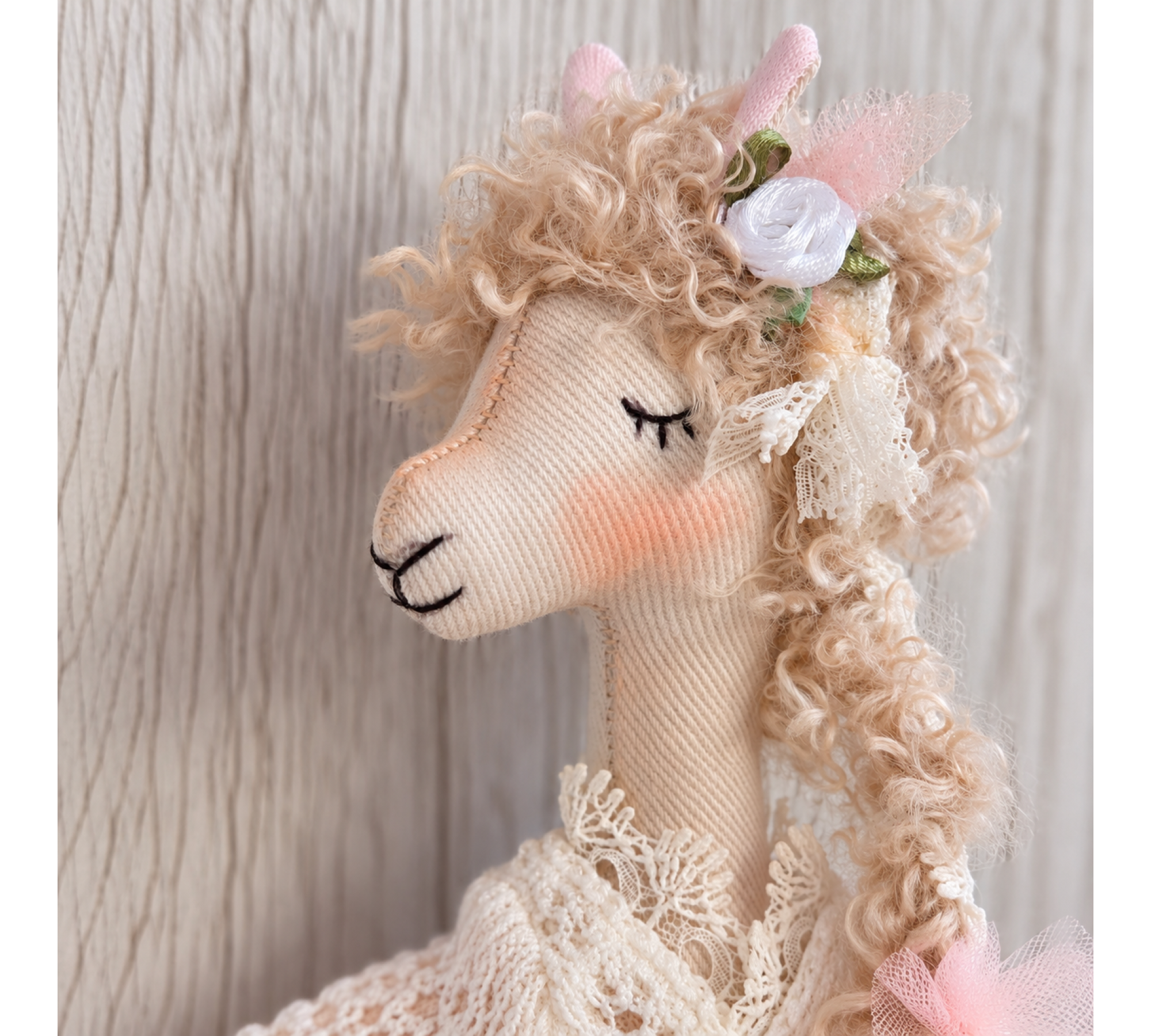 Llama Sewing Pattern PDF – 8 Inch Ballerina Stuffed Animal Doll with Clothes