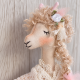 Llama Sewing Pattern PDF – 8 Inch Ballerina Stuffed Animal Doll with Clothes