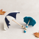 Doll Clothes Sewing Pattern PDF – Autumn Raincoat, Overalls, Boots & Umbrella