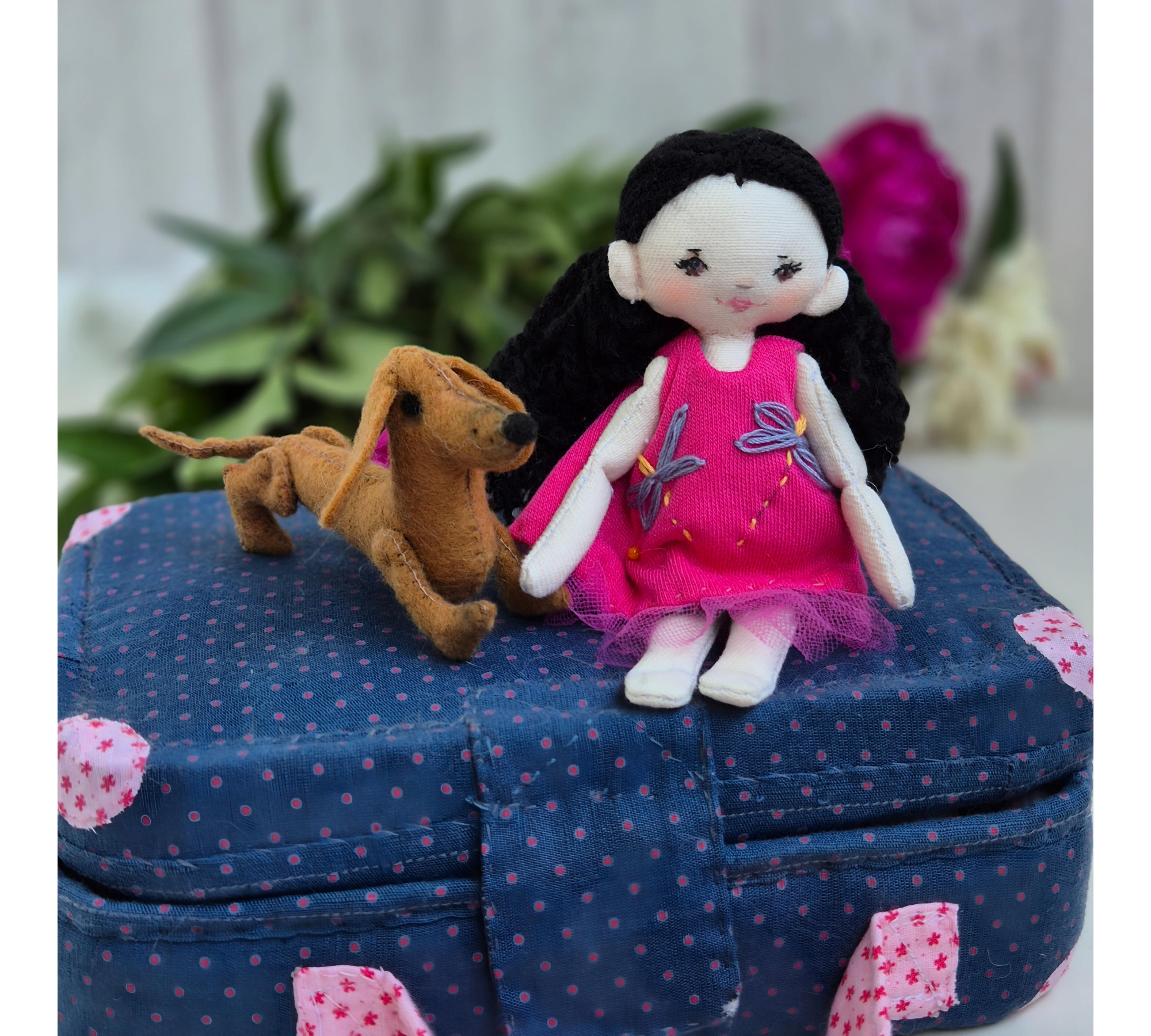 Mini Travel Dollhouse Sewing Pattern PDF – Doll, Clothes and Accessories Set