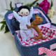 Mini Travel Dollhouse Sewing Pattern PDF – Doll, Clothes and Accessories Set