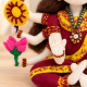 Goddess Durga Felt Doll Sewing Pattern PDF – 7 Inch Hindu Murti