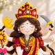 Goddess Durga Felt Doll Sewing Pattern PDF – 7 Inch Hindu Murti