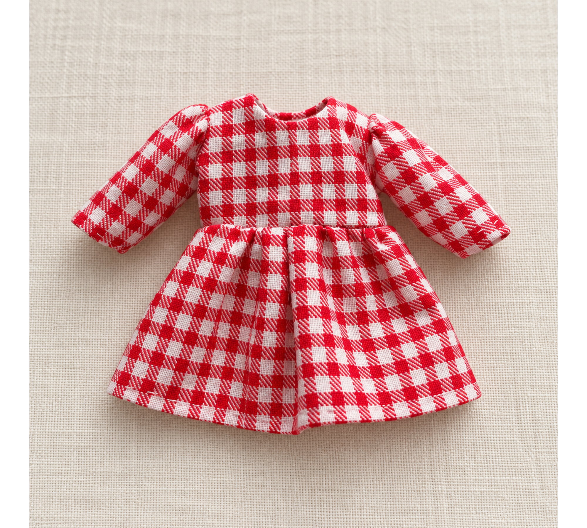 Christmas Doll Clothes Sewing Pattern PDF – 3 Retro Elf Outfits & Felt Rocking Horse