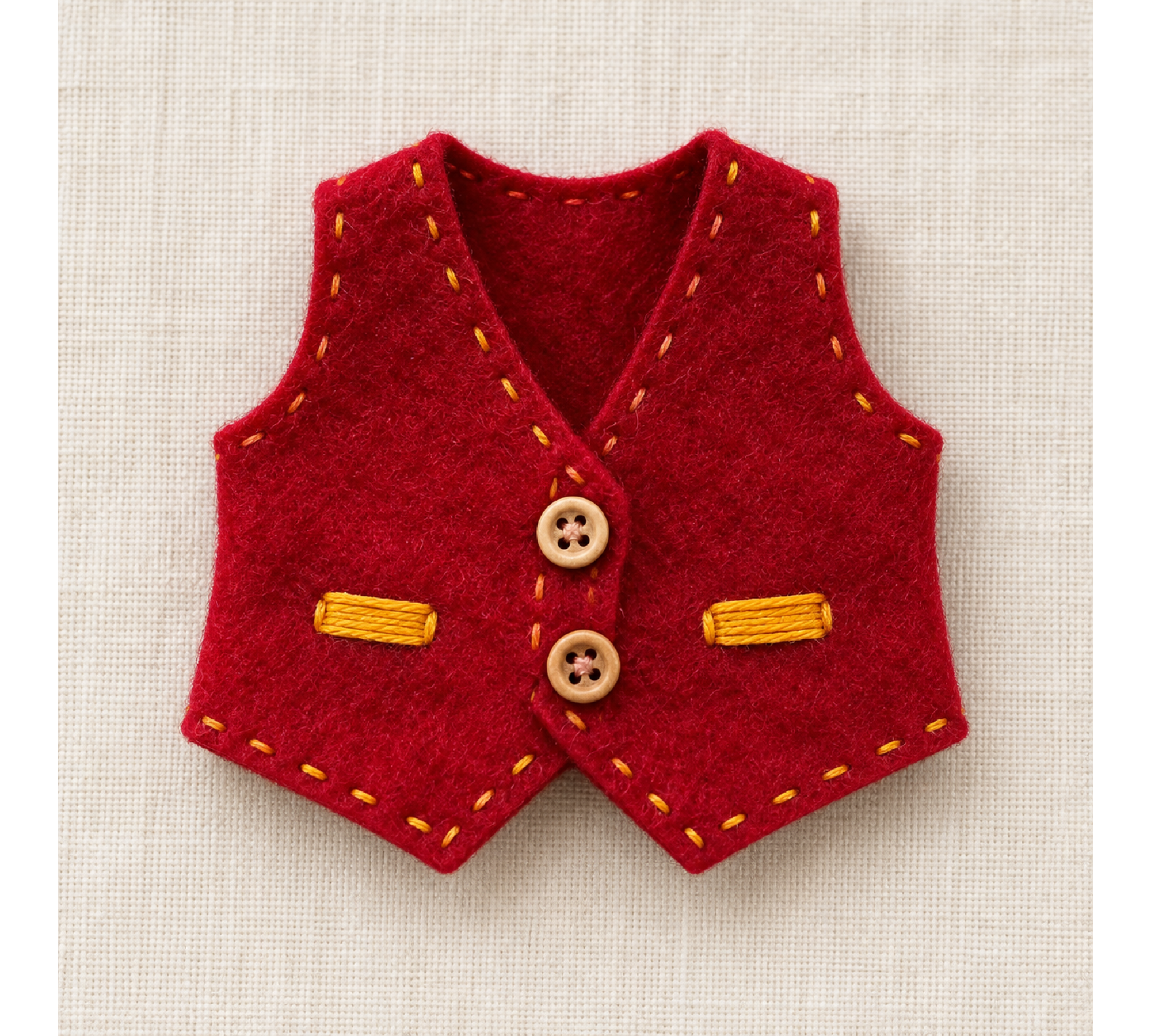 Christmas Doll Clothes Sewing Pattern PDF – 3 Retro Elf Outfits & Felt Rocking Horse