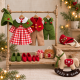 Christmas Doll Clothes Sewing Pattern PDF – 3 Retro Elf Outfits & Felt Rocking Horse