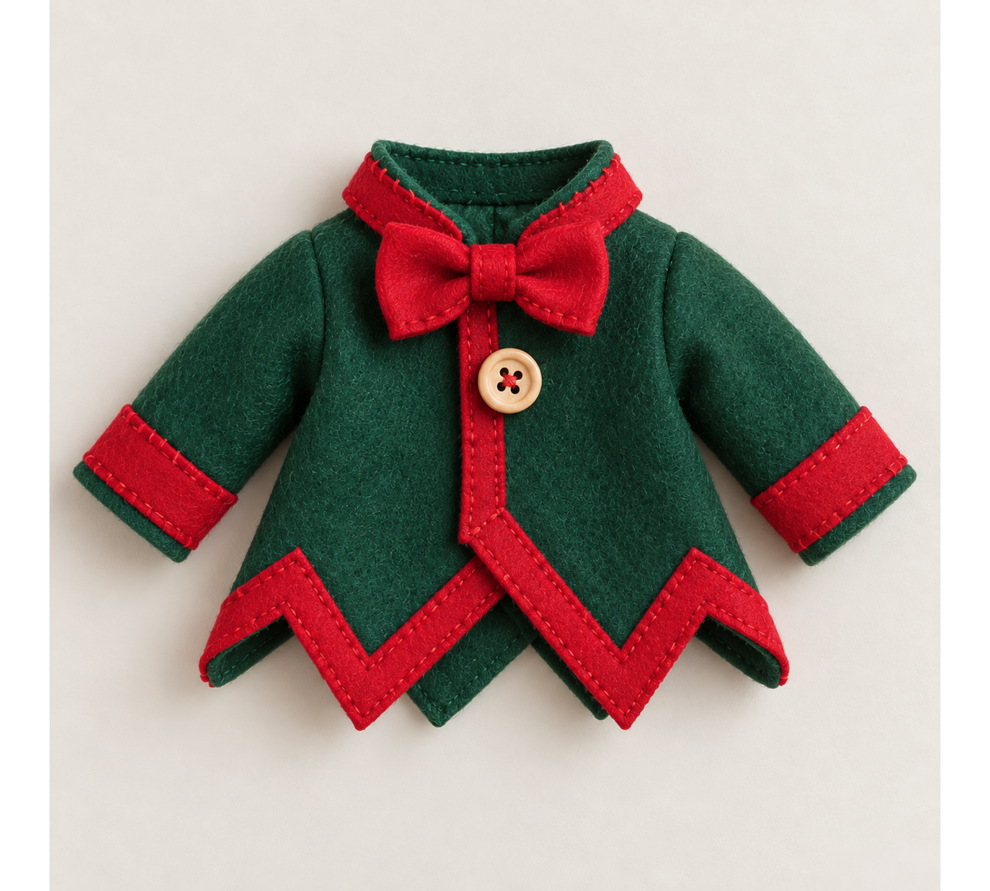 Christmas Elf Outfit Sewing Pattern PDF – Jacket, Shorts, Hat & Belt for 10–11 Inch Dolls
