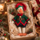 Christmas Elf Outfit Sewing Pattern PDF – Jacket, Shorts, Hat & Belt for 10–11 Inch Dolls