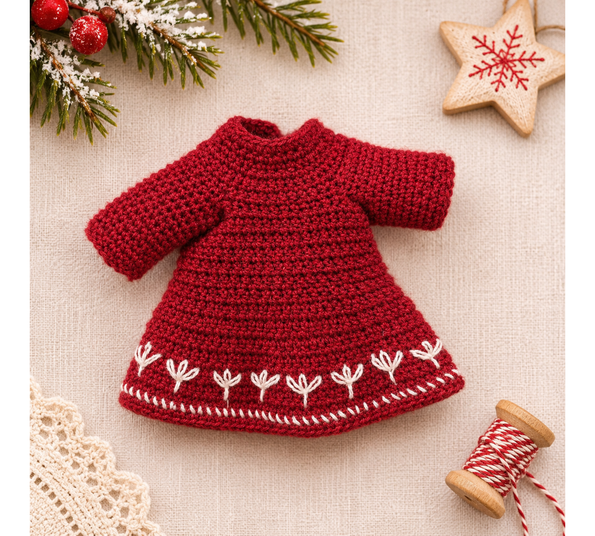 Christmas Mouse Crochet Pattern PDF – Amigurumi Mice with Festive Outfits