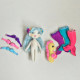 Felt Mermaid Dollhouse Sewing Pattern PDF – Travel Bag with Mermaid Doll