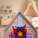 Felt Christmas Dollhouse Sewing Pattern PDF – Mouse House with Furniture