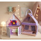 Felt Christmas Dollhouse Sewing Pattern PDF – Mouse House with Furniture