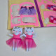Felt Dollhouse Book Sewing Pattern PDF – Portable Dollhouse with Twin Kittens