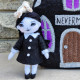 Gothic Dollhouse Sewing Pattern PDF – Wednesday Inspired Doll and Bag