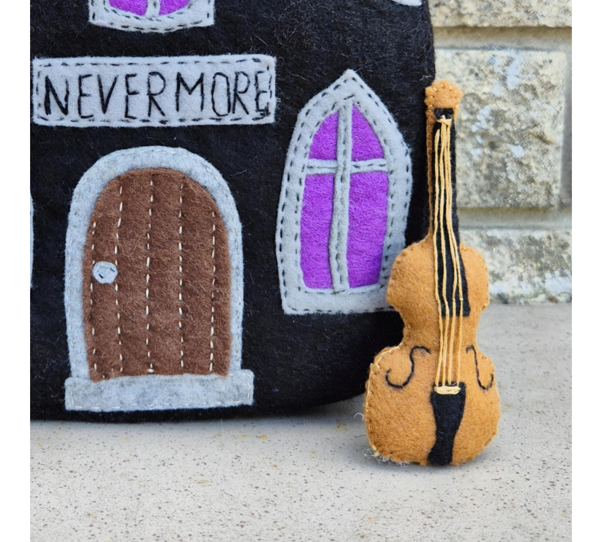 Gothic Dollhouse Sewing Pattern PDF – Wednesday Inspired Doll and Bag