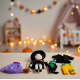 Witch Dollhouse Sewing Pattern PDF – Pumpkin House with Doll and Cat
