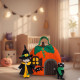 Witch Dollhouse Sewing Pattern PDF – Pumpkin House with Doll and Cat