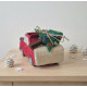 Christmas Felt Car Sewing Pattern PDF – Doll Accessory for 15–22 cm Toys
