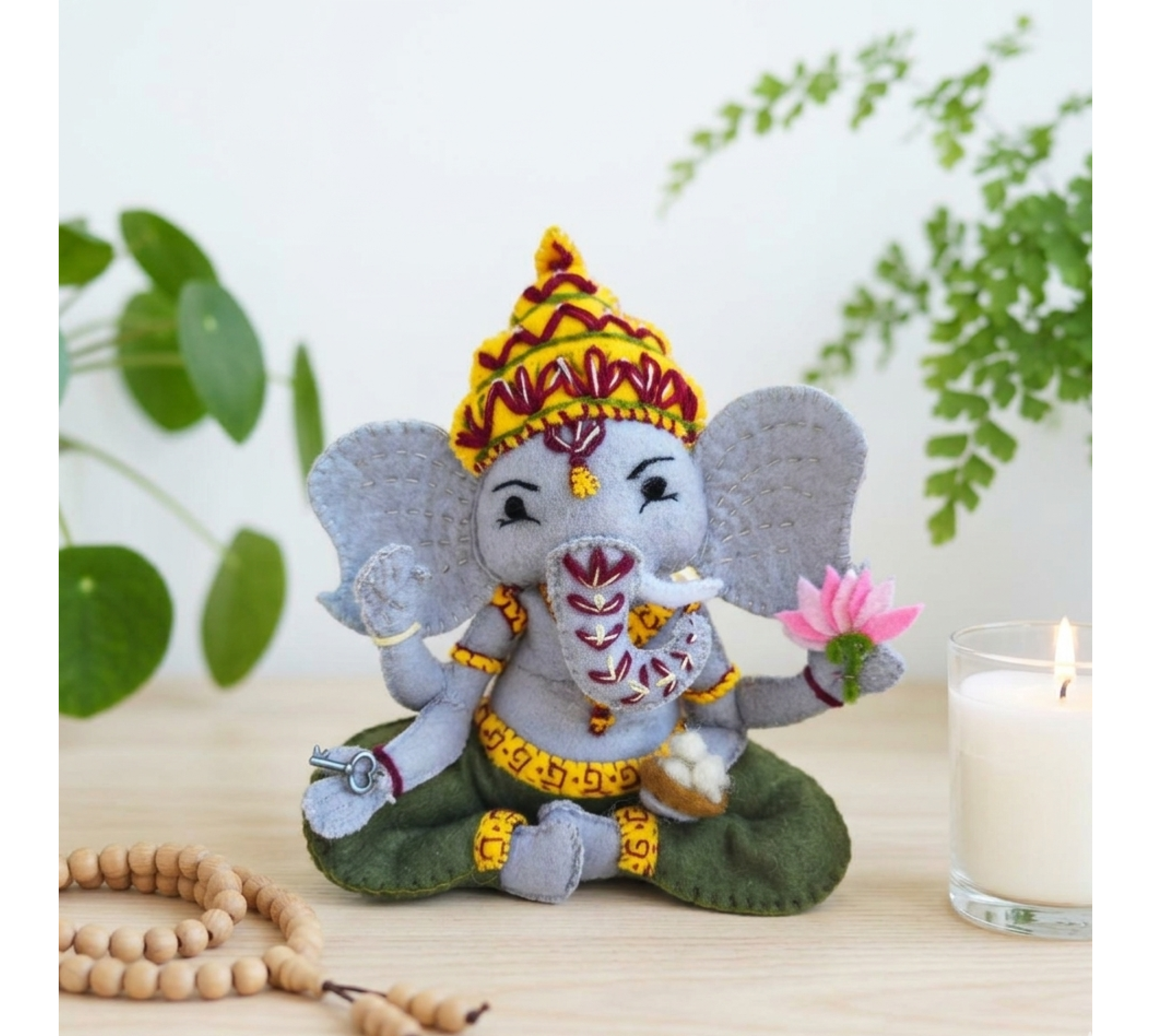 Ganesha Doll Sewing Pattern PDF – Felt Plush Toy