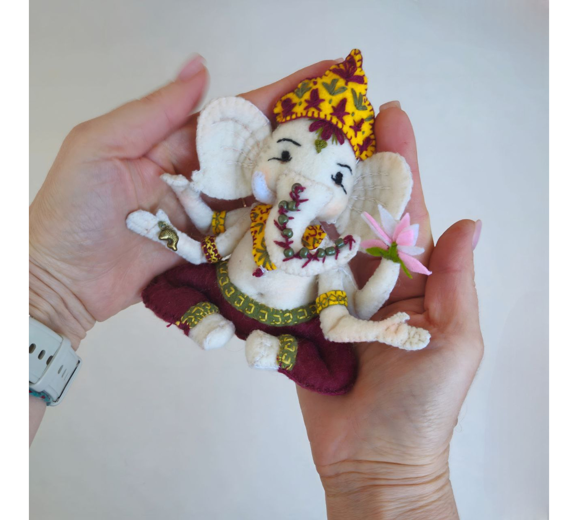 Ganesha Doll Sewing Pattern PDF – Felt Plush Toy