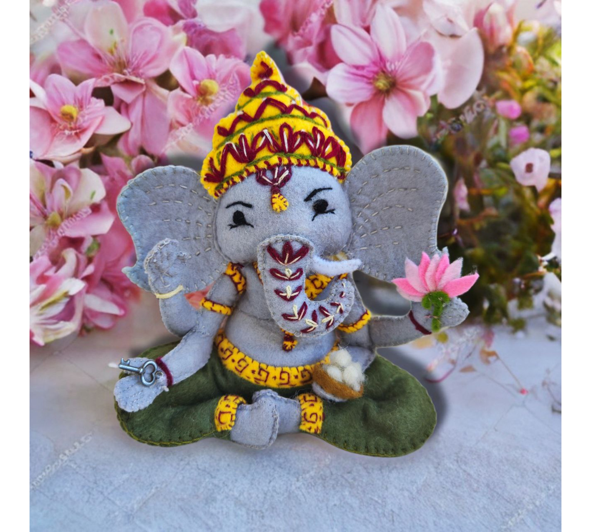 Ganesha Doll Sewing Pattern PDF – Felt Plush Toy