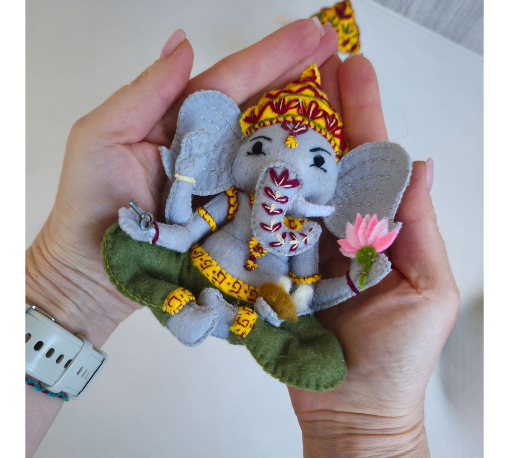 Ganesha Doll Sewing Pattern PDF – Felt Plush Toy