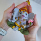 Ganesha Doll Sewing Pattern PDF – Felt Plush Toy