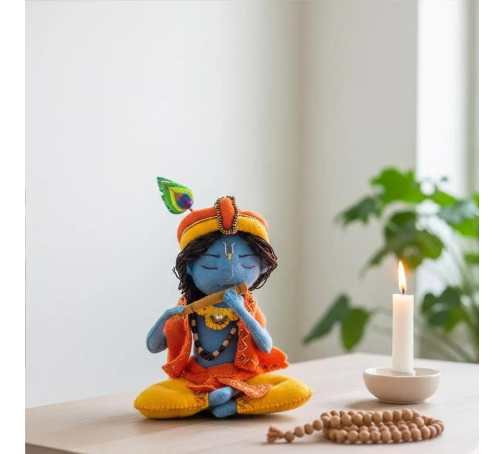 Krishna Doll Sewing Pattern PDF – Felt Murti Inspired Doll