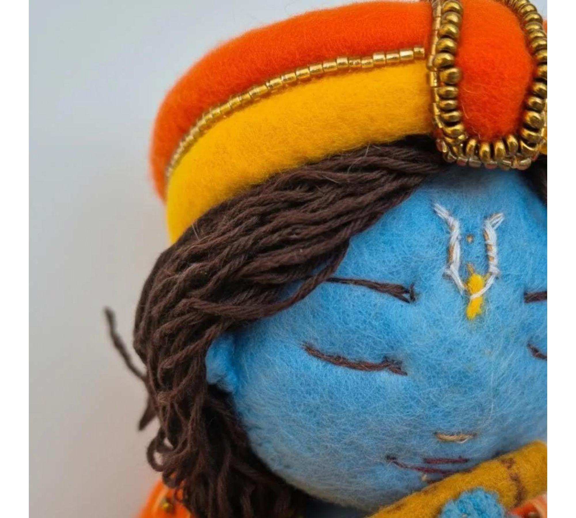 Krishna Doll Sewing Pattern PDF – Felt Murti Inspired Doll