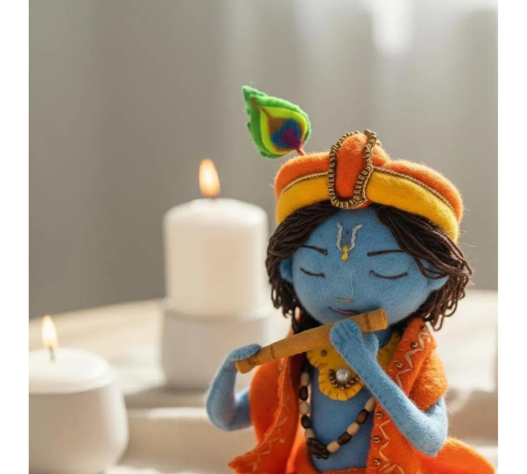Krishna Doll Sewing Pattern PDF – Felt Murti Inspired Doll