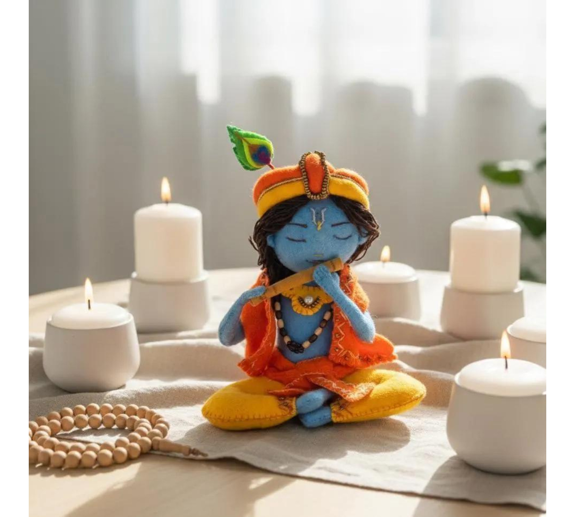 Krishna Doll Sewing Pattern PDF – Felt Murti Inspired Doll Krishna Doll Sewing Pattern PDF – Felt Murti Inspired Doll
