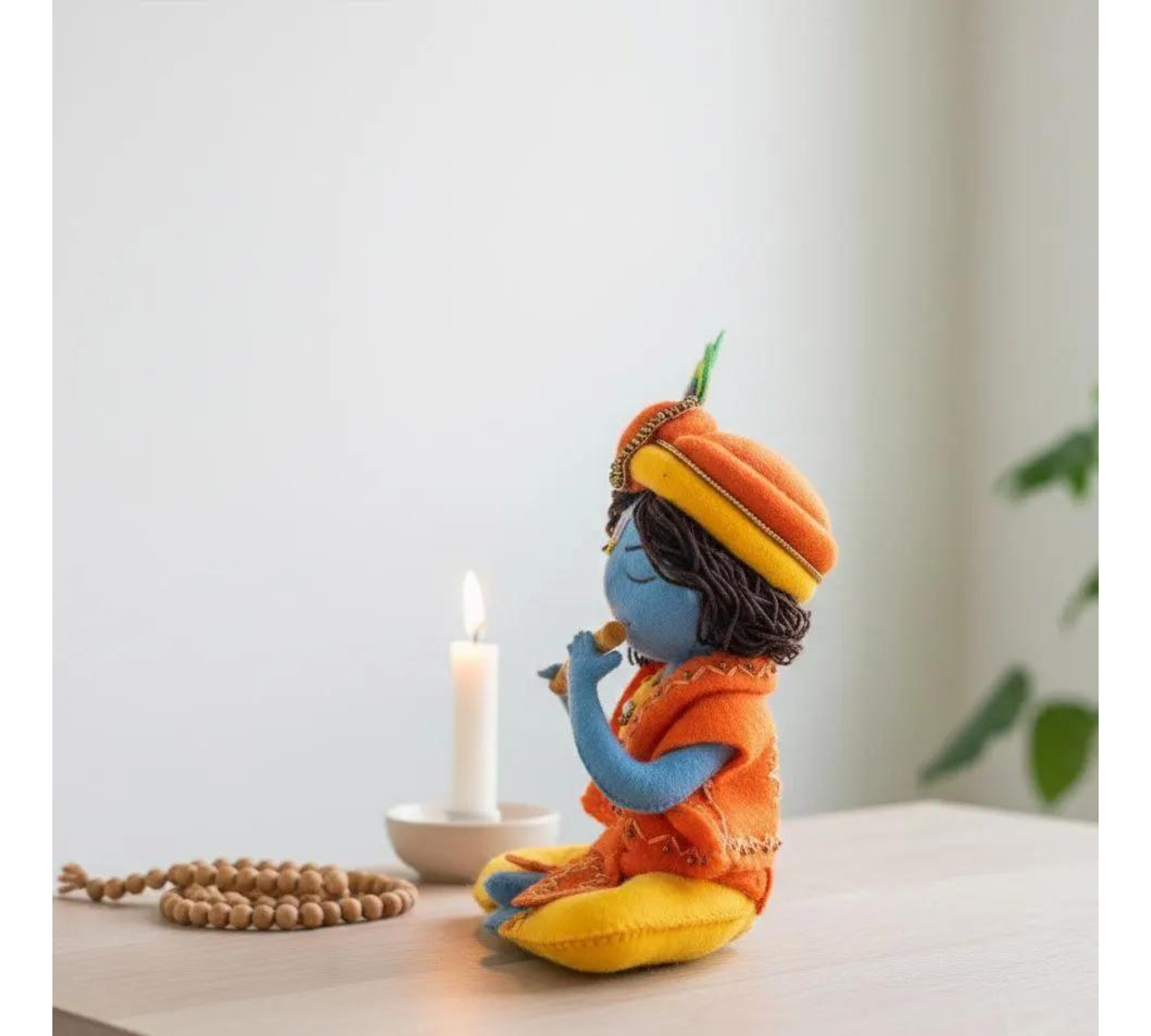 Krishna Doll Sewing Pattern PDF – Felt Murti Inspired Doll