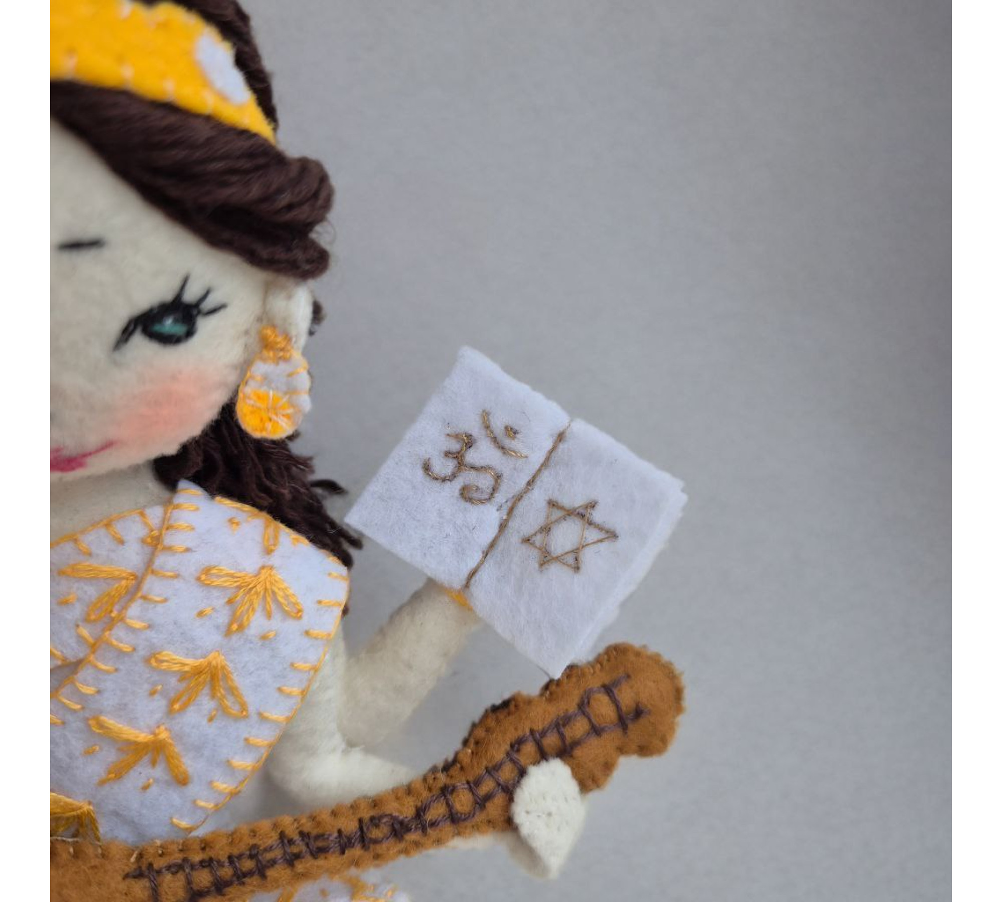 Saraswati Doll Sewing Pattern PDF – Felt Goddess Inspired Doll