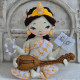Saraswati Doll Sewing Pattern PDF – Felt Goddess Inspired Doll