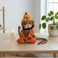Hanuman Doll Sewing Pattern PDF – Felt Hindu Inspired Monkey Plush (25 cm)