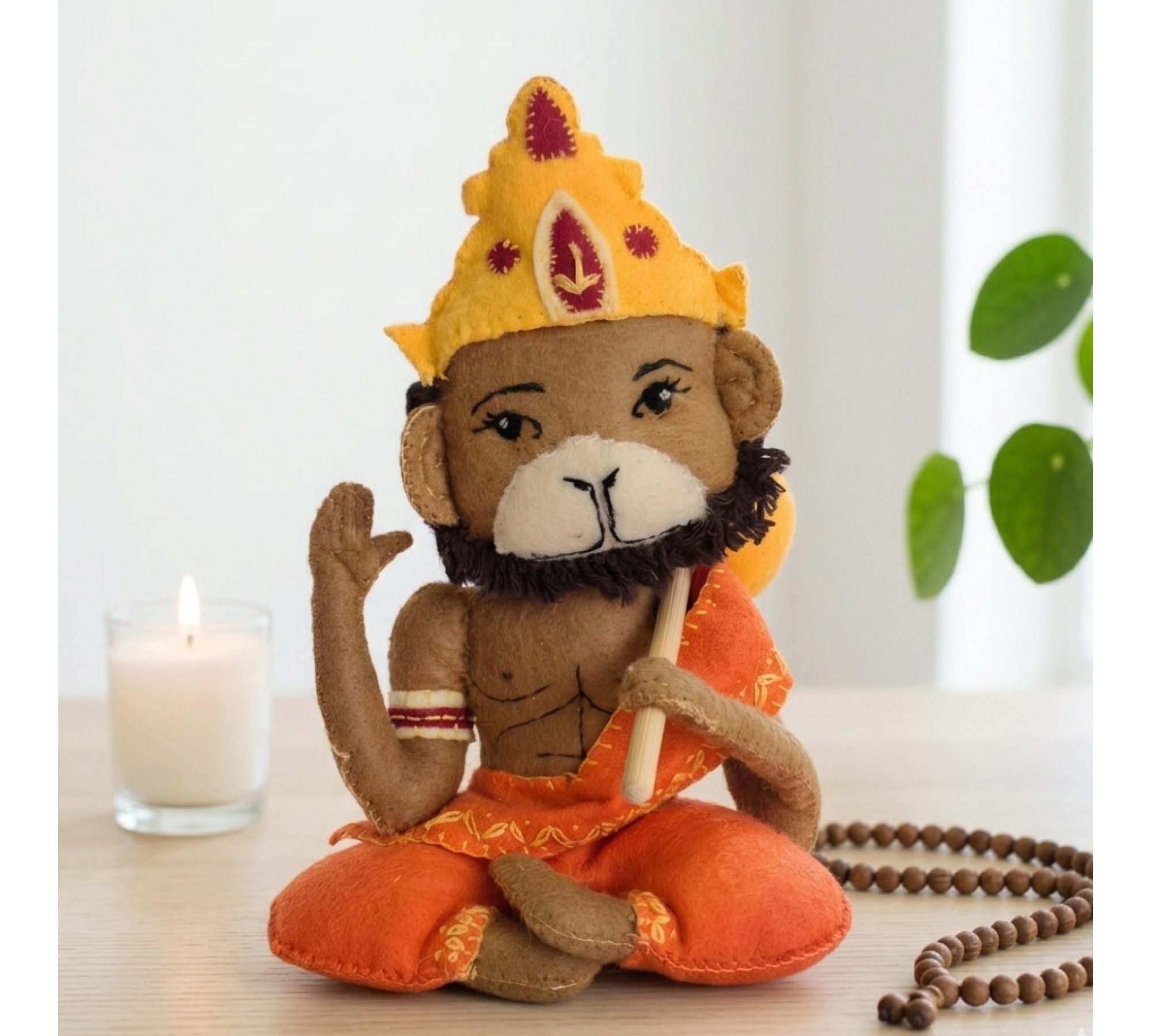 Hanuman Doll Sewing Pattern PDF – Felt Monkey Inspired Doll
