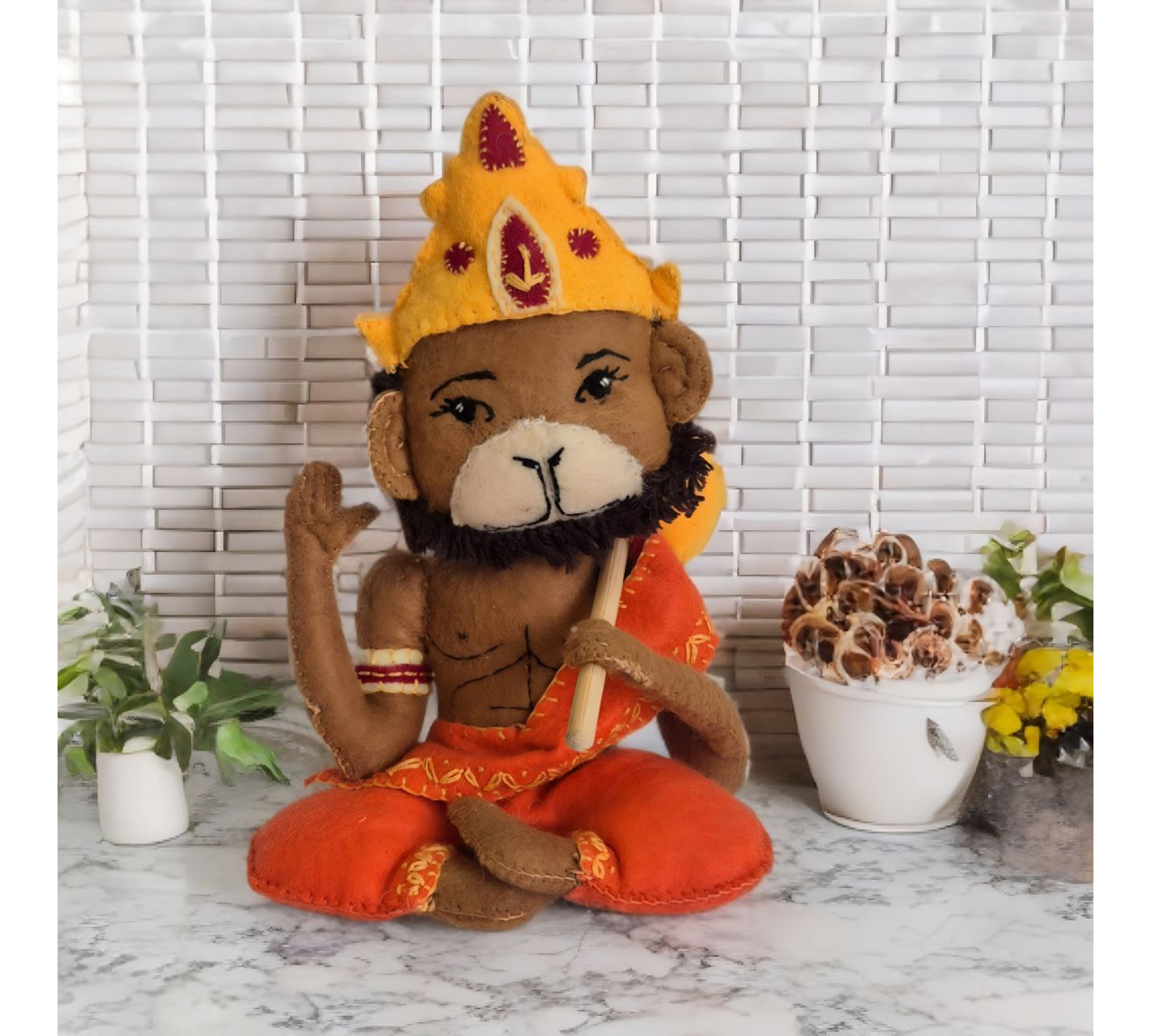 Hanuman Doll Sewing Pattern PDF – Felt Monkey Inspired Doll