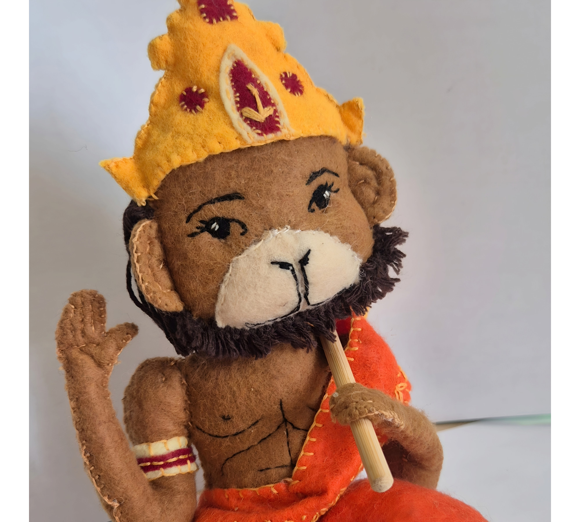 Hanuman Doll Sewing Pattern PDF – Felt Monkey Inspired Doll